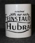 Preview: Weiße Tasse mit Spruch "manchmal hilft nur noch Feinstaub und Hubraum"
