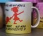 Preview: Weiße Tasse mit Spruch "Ich bin nicht Eifersüchtig-Ausserdem ich habs angeleckt"
