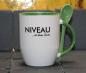 Preview: Weiße Tasse mit Spruch Weiße Tasse mit Spruch "Niveau ist keine Creme"