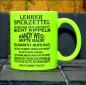 Preview: Neontasse mit Spruch "Spickzettel für Lehrer"