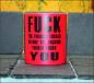 Preview: Neontasse mit Spruch "FUCK  THE FUCKING FUCKER BEFORE THE FUCKING FUCKER FUCKS YOU"