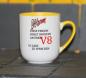 Preview: Weiße Tasse mit Spruch "WARNUNG, DIESE PERSON FÄNGT SPONTAN AN ÜBER V8 US CARS ZU SPRECHEN"
