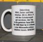 Preview: Weiße Tasse mit Spruch Polizist "ACH EGAL ICH DARF MIT BLAULICHT FAHREN"