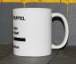 Preview: Weiße Tasse mit Spruch "MORGENMUFFEL; NOCH NICHT ANSPRECHEN"