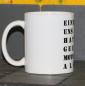 Preview: Weiße Tasse mit Spruch "EINER VON UNS BEIDENHATT EIN GEILEREN MOTORWAGEN ALS DU!"
