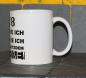 Preview: Weiße Tasse mit Spruch "KEIN V8!, VERSTEHE ICH, FINDE ICH TROTZDEM SCHEIßE"