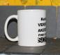 Preview: Weiße Tasse mit Spruch "KEIN V8!, VERSTEHE ICH, FINDE ICH TROTZDEM SCHEIßE"