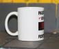 Preview: Weiße Tasse mit Spruch"PASST SCHON ICH BIN AUF 500mf FICHTEUCHALLE"