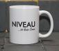 Preview: Weiße Tasse mit Spruch "Niveau ist keine Creme"