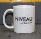 Preview: Weiße Tasse mit Spruch "Niveau ist keine Creme"