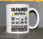 Preview: Weiße Tasse mit Spruch "V8 FAHRER KANN SPUREN VON SARKASMUS ENTHALTEN"