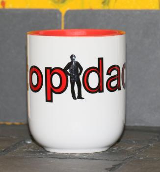 Weiße Tasse mit Spruch "TOPDAD"