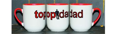 Weiße Tasse mit Spruch "TOPDAD"