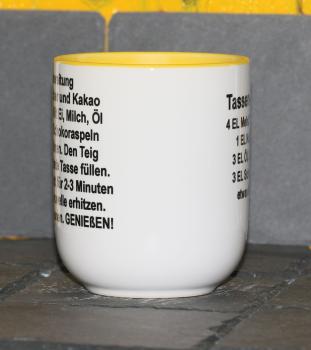 Weiße Tasse mit Spruch "ICH WERDE NICHT ÄLTER, ICH WERDE BESSER"