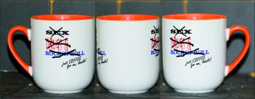 Weiße Tasse mit Spruch "SEX DRUKS & ROCK´N ROLL"
