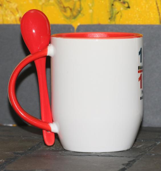 Weiße Tasse mit Spruch Weiße Tasse mit Spruch "Mädels die man ruft, Frauen die auch kommen"