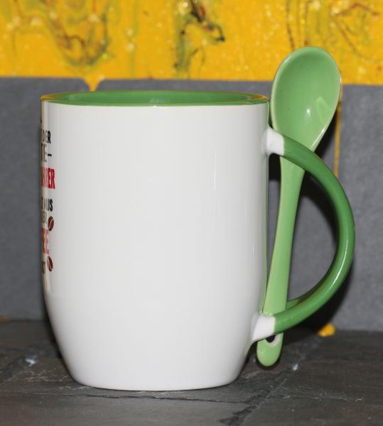 Weiße Tasse mit Spruch Weiße Tasse mit Spruch "SO SIEHT DER BESTE US-CAR FAHRER DER WELT AUS"