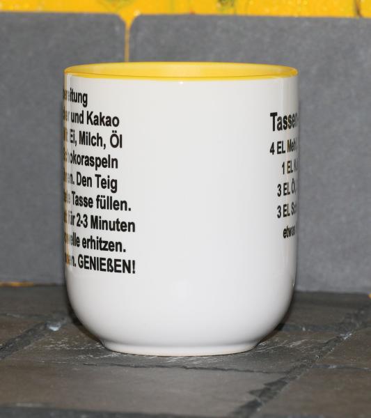 Weiße Tasse mit Spruch "ICH WERDE NICHT ÄLTER, ICH WERDE BESSER"