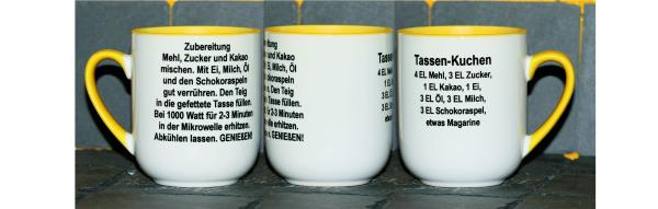 Weiße Tasse mit Spruch "ICH WERDE NICHT ÄLTER, ICH WERDE BESSER"