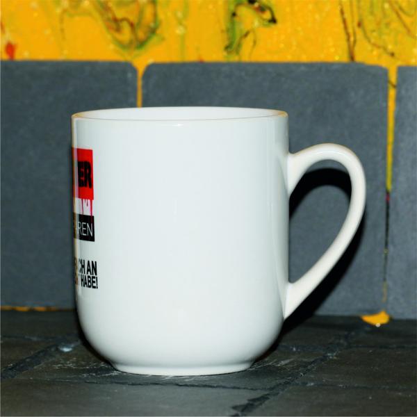 Weiße Tasse mit Spruch "Ich bin Hausmeister und habe immer RECHT"