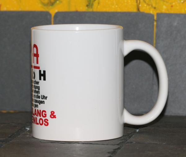 Weiße Tasse mit Spruch  Tasse mit Spruch "OPA GmbH"