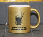 Weiße Tasse mit Spruch  YODA 