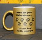 Weiße Tasse mit Spruch  