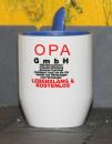 Weiße Tasse mit Spruch 