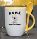 Weiße Tasse mit Spruch 