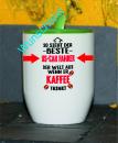 Weiße Tasse mit Spruch 