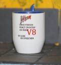 Weiße Tasse mit Spruch Weiße Tasse mit Spruch 