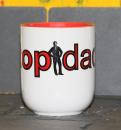 Weiße Tasse mit Spruch 