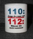 Weiße Tasse mit Spruch Weiße Tasse mit Spruch 