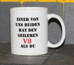 Weiße Tasse mit Spruch Weiße Tasse mit Spruch 