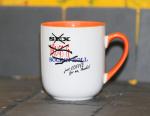 Weiße Tasse mit Spruch 