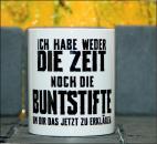 Weiße Tasse mit Spruch EIN LEBEN OHNE HUNDERASSE IST MÖGLICH ABER SINNLOS